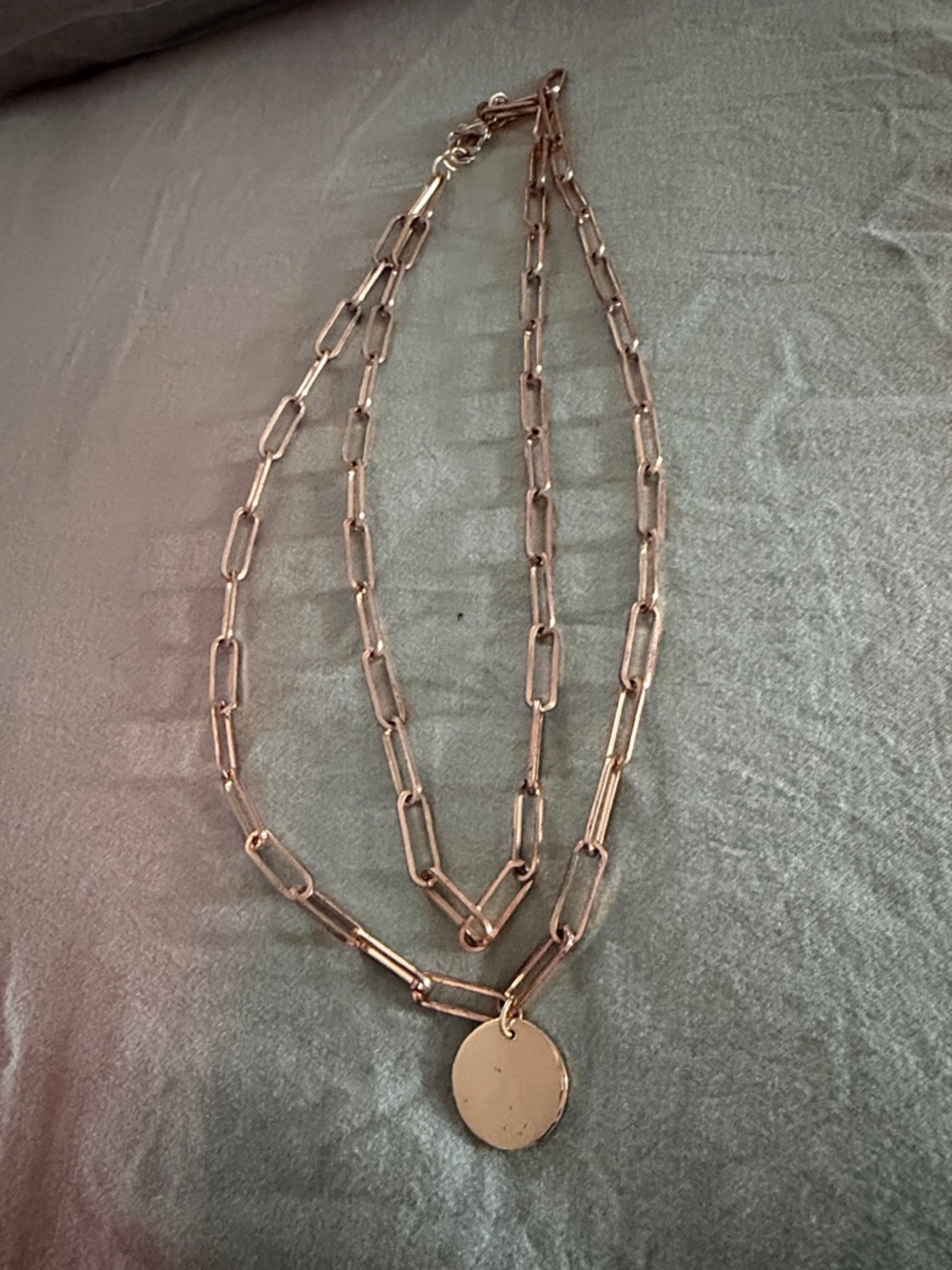 Round gold Necklace